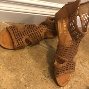 Zip up sandals